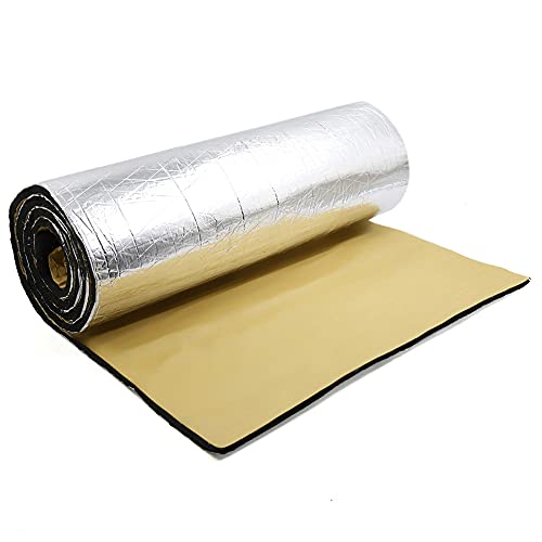 Lifemaison Tapis d’Isolation Acoustique pour Voitures, 10MM Mousse insonorisante insonorisation phonique, étanche Isolation Acoustique de Bruit et insonorisation 50 * 200cm