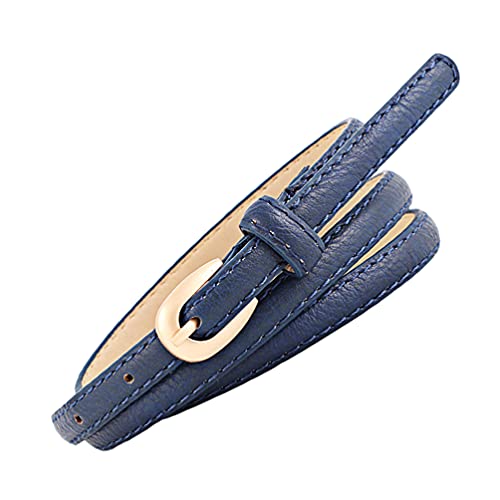 Familyhouse Women Skinny PU Leather Belt Thin Waist Jean Belt Fashion Elegant Thin Belts with Pin Buckle Belt for Jeans Dress