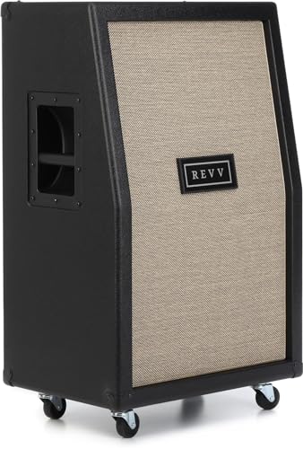 Revv 2x12 Slanted Vertical Speaker Cabinet - Celestion Creamback Speakers - 150W
