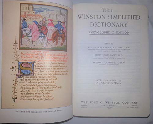The Winston Simplified Dictionary (Encyclopedic... B003FHXNKO Book Cover
