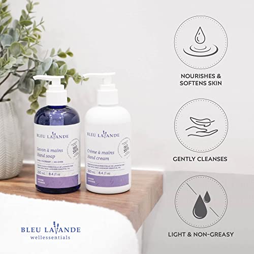 Bleu Lavande - Soothing Hand Care Aromatherapy Set – Lavender Hand Soap & Lavender Hand Creams – Infused With Premium And 100% Pure Lavender Essential Oil - Natural & Vegan Lavender Products #TOP1