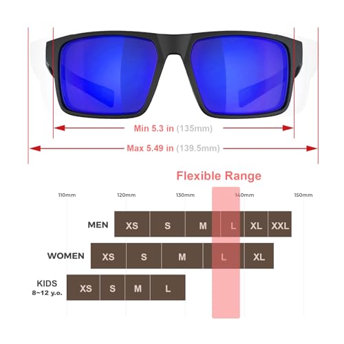 Image of Floating Polarized Fishing Sunglasses Saltwater Resistant Lenses That Coating Won't Peel Rub off