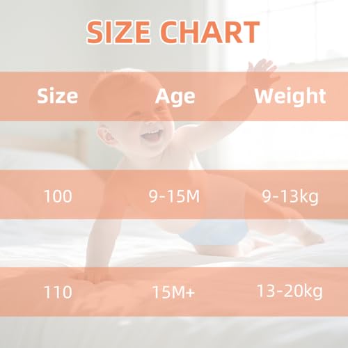 Aolso Töpfchen-Trainingshosen, 5PCS Baby-Kleinkind-Trainingshosen, Kinder Töpfchen Trainingshose für Mädchen Jungen, 100% Baumwolle, Waschbar und Wiederverwendbar (Stil D - 110)