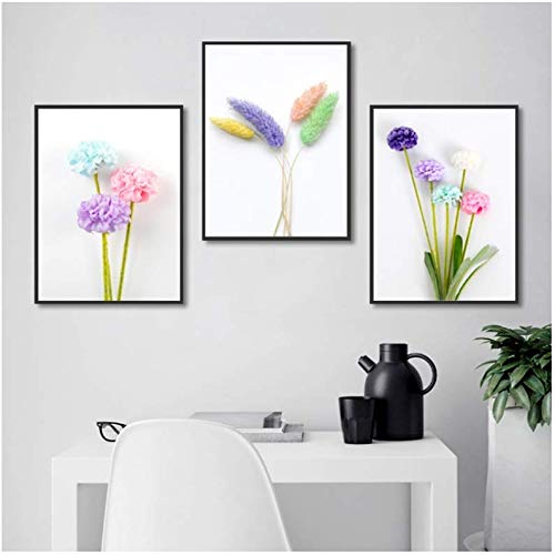 Pinturas en aerosol de flores minimalistas para transformar paredes vacías