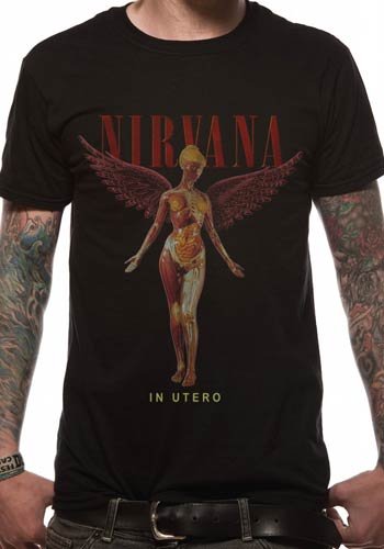 Live Nation – T-shirt Homme – Nirvana – In Utero - Les Beatles, Paul McCartney, John Lennon, RIngo Starr, George Harrison Live Nation - T-shirt Homme - Nirvana - In Utero