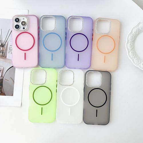 Coque iPhone 12 antichoc transparente violette et compatible charge sans fil