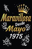  Maravillosa Desde Mayo 1975: Regalo de cumpleaños de 46 años, idea, regalo Para la esposa, novia, mujer, La madre regalo de cumpleaños para niñas tía novia niños, cuaderno de cumpleaños 46 años
