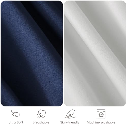 Image of david's kids 4 Pack Fitted Crib Sheets, Ultra Soft Breathable Comfortable Baby Sheet Set for Boys Girls Neutral, 28x52 Inch Fits Standard Crib and Toddler Mattresses, Navy Space