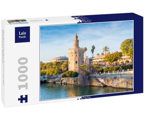 Puzzle de Sevilla y la Torre del Oro de 1000 piezas con alta nitidez