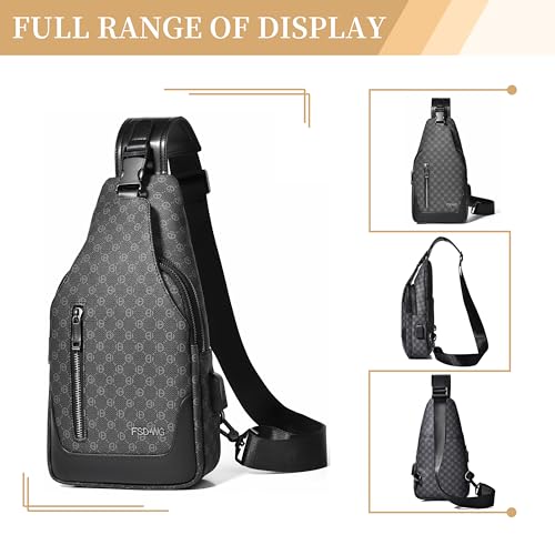 Image of FSD. WG sling Backpack for Men Chest Bag Crossbody Shoulder Bags Travel Hiking Bag Purse for Men with Water Resistant