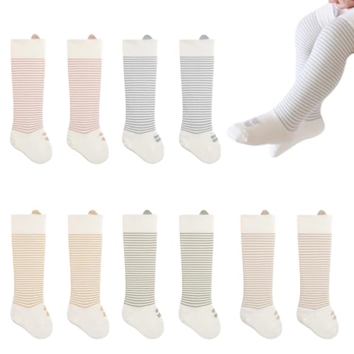 Newborn Baby Knee High Socks Girl Boy Infant Toddler Cotton Uniform Seamless Tube Long Stockings Socks