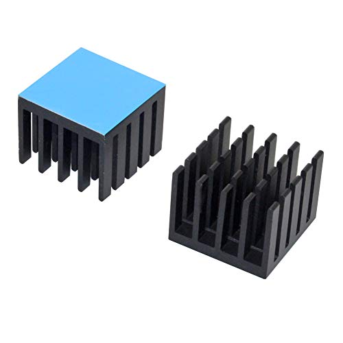 Disipador térmico de aluminio con cinta conductora para refrigeración de chips IC y componentes MOS 7