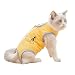 Cat Recovery Suit for Abdominal Wounds or Skin Diseases, Breathable E-Collar Alternative for Cats and Dogs, After Surgery Wear Anti Licking Wounds