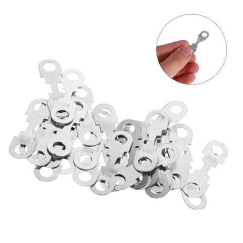 UKCOCO 30 piezas tiras de fusibles metálicos automotrices placas planas de aleación de zinc para auto y camión kit de reemplazo de fusibles duradero con artesanía de precisión confiable miniatura 7