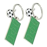 BESPORTBLE Fußballfeld Schlüsselanhänger Aus Zinklegierung 2 Stück Kleiner Fußballfeld Anhänger Grün Kreativer Mehrzweck Anhänger Für Sportfans Geschenk Für Freunde Und Familie