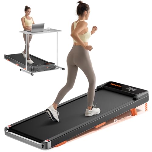Image of TREAFLOW Treadmill with 0-25% Auto Incline, 3.5 HP Folding for Home Running, 10.0 MPH Max Speed, 300 lbs Weight Capacity, Bluetooth Speaker.