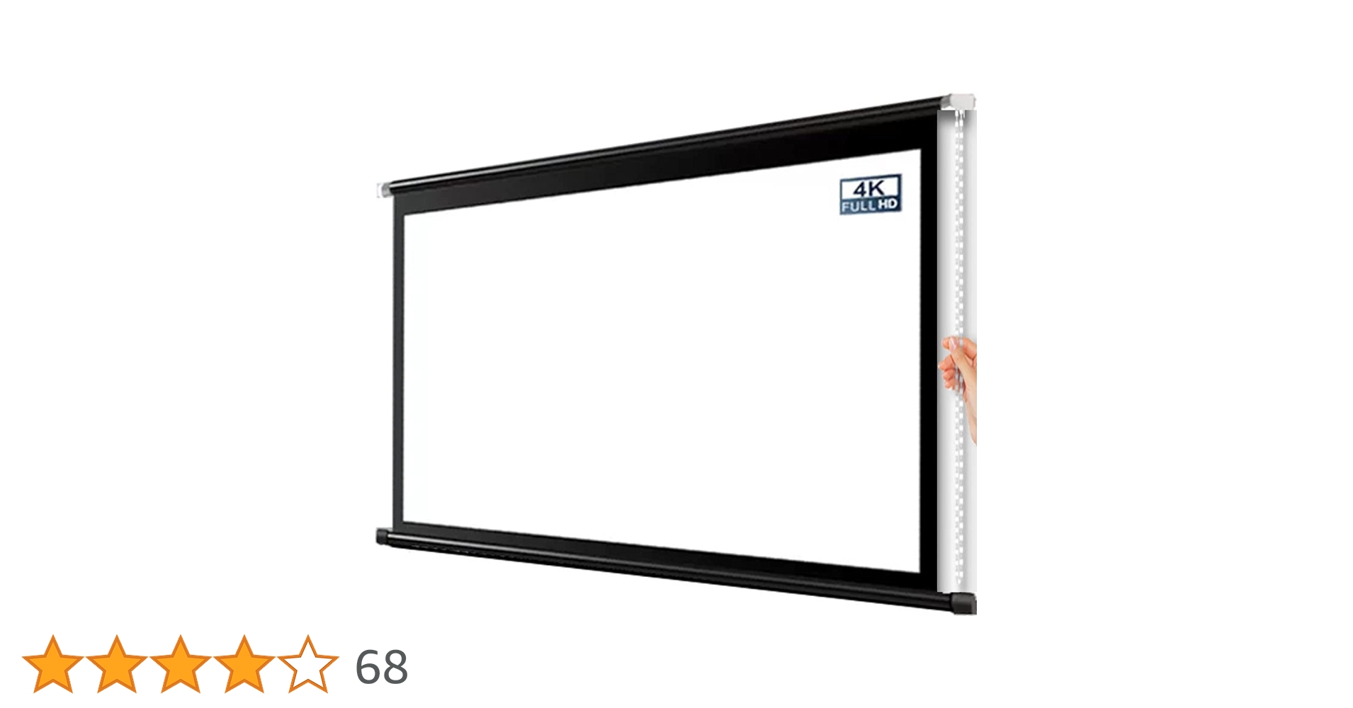 プロジェクタースクリーン100インチ16:9　吊り下げ式、自宅、学校、会社、適用 Amazon | 100インチプロジェクタースクリーン 16：9伸縮天吊り ロール