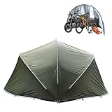Eijooahz-ZJ サイクルガレージ 半球状の バイクシェルター 両開きドア付き 自転車5～7台用 ドッペルギャンガー バイクガレージ 自転車置き場や外出時の庭置きに最適 自転車 倉庫