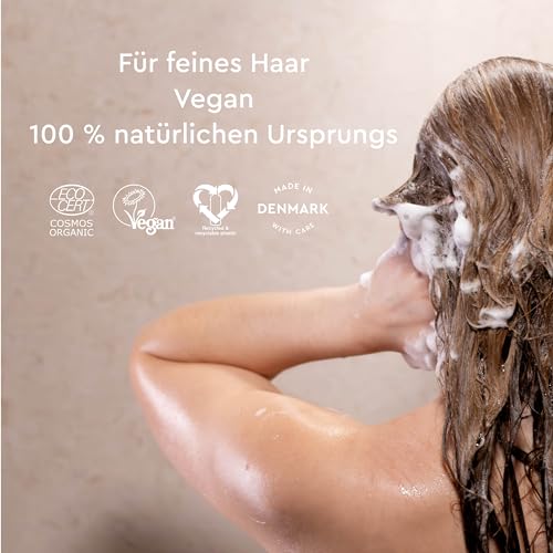 Foto von Urtekram Rosmarin Shampoo für feines Haar - Zertifiziertes Bio-Shampoo Vegan, Nährende und stärkende Formel, Aloe Vera & Glycerin für gesundes Haar & Volumen, 500 ml (1er Pack)