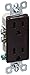 Legrand - Pass & Seymour radiant? 885TR Tamper-Resistant 15 Amp Duplex Outlet, Brown