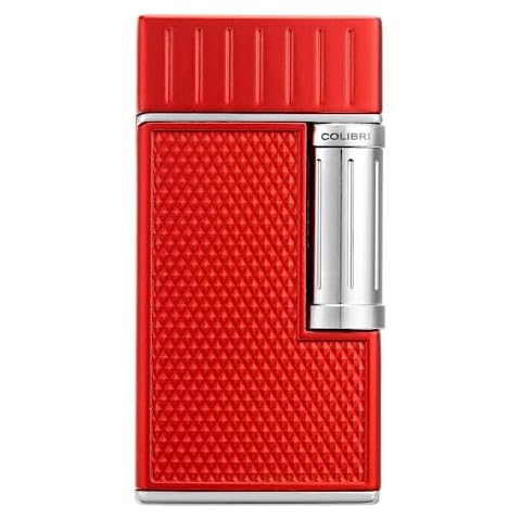 Colibri Julius Classic Flint Cigar Lighter (Red, Chrome) Cover