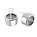 Kozelo 1pcs HK2520 Needle Roller Bearings - [25mm Bore Dia x 32mm OD x 20mm Width] Drawn Cup Open End for Agricultural Construction Equipment, GCr15