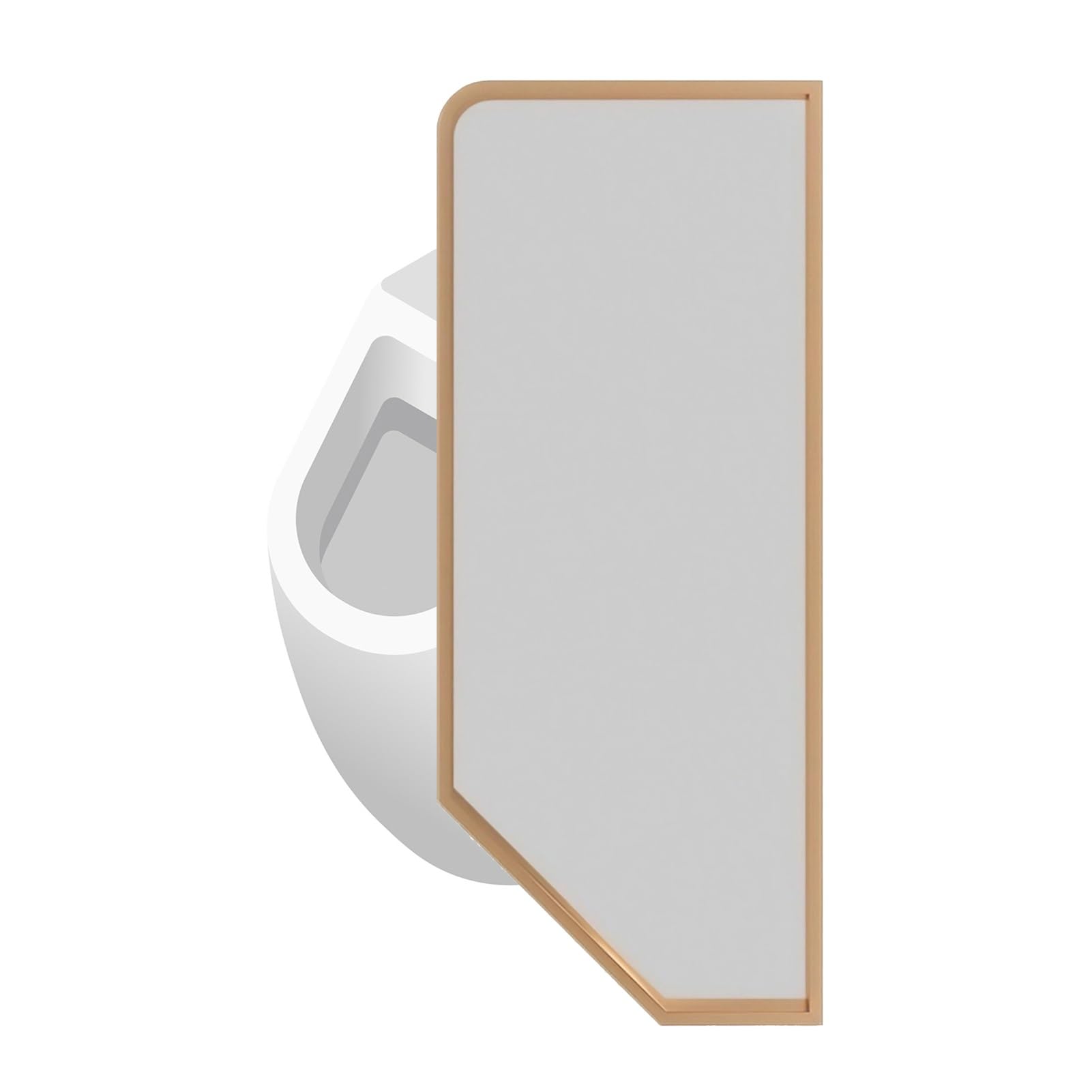 Cloison de séparation pour urinoir Hommes 40x130cm Or Rose