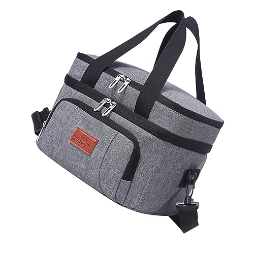 Amosfun 1Pieza Bolsa Térmica De Aislamiento Bolsa De Transporte De Comida Aislada Para Picnic Playa y Oficina Bolso De Mango De Bento