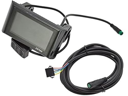 Jodriva Controlador de Scooter, Panel de Control de Pantalla Colorida LCD 24-60V Scooter eléctrico E-Bike SW900,5pin Pantalla de Scooter eléctrico