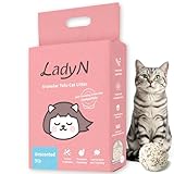 Lady N Granular Tofu Cat Litter Mini-Pellet Compatible with Automatic Self Cleaning Cat Litter Box, Strong Clumping, Low Dust, Odor Control Activated Charcoal 9lb