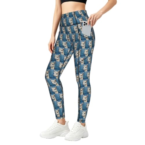 Pantalones de yoga para casa con diseño de llama y corte suelto de longitud completa