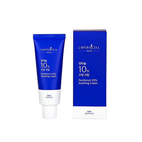 LAPOTHICELL Panthenol 10% Soothing Cream, Face and Body Moisturizer For Dry Skin, Hydrating 75mL (2.53 fl. oz)
