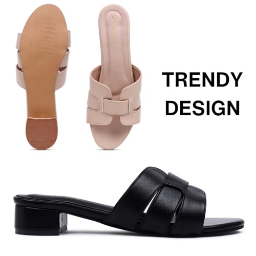 Image of TRASE Block Heels Sandals For Women, Sassy Stylish & Comfortable Footwear