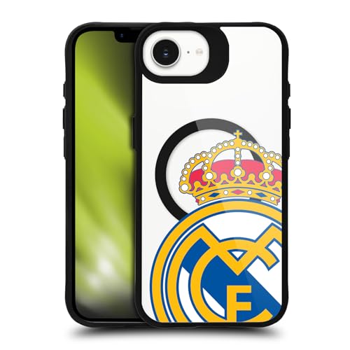 Coque Real Madrid CF iPhone 16e MagSafe antichoc bumper noir