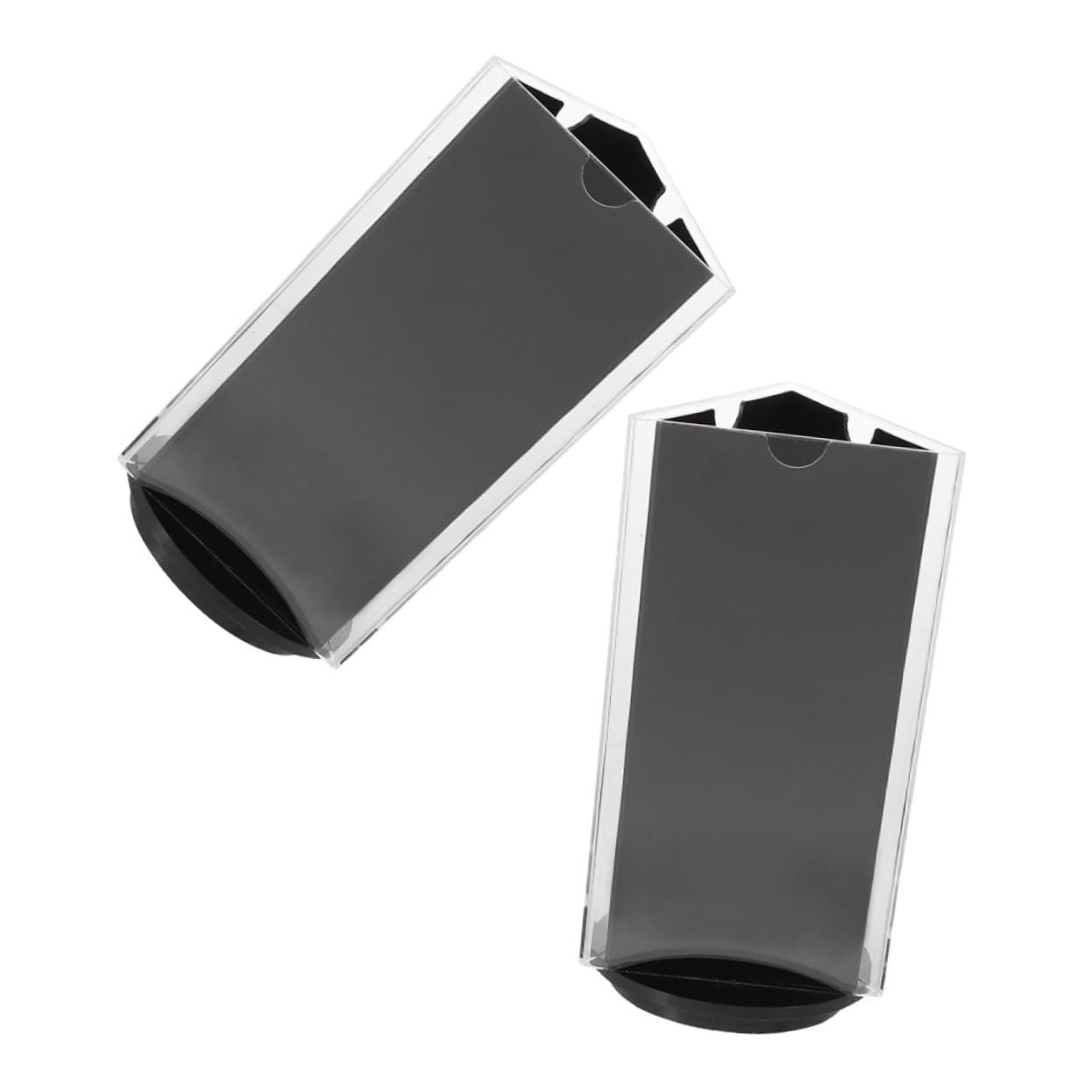 BESTYASH 2 Stück Acryl Tischaufsteller Drehbar Rotierend Robust Leichter Menühalter Preisschilder Werbeaufsteller für Büro Restaurant Theke