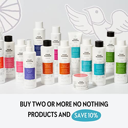 No Nothing Sensitive Moisture Conditioner - Fragrance Free Conditioner For Dry Hair - Hypoallergenic, Unscented Moisturizing Conditioner For Sensitive Scalp And Skin - Paraben Free, Vegan – 10.15 Oz #TOP6