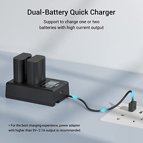 SMALLRIG-EN-EL15-Replacement-Battery-for-Camera-and-LCD-Screen-Charger-Rechargeable-Battery-for-Nikon-Z6-Z7-D7500-D850-D7000-D7100-D7200-D500-D780-D600-D610-D800-D810-38200