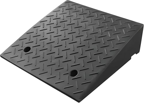 Rampas portátiles de caucho para motocicletas y unidades móviles, accesorios para rampas de carga, color negro miniatura 1