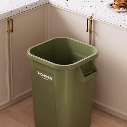 Basurero de cocina plástico 24L color verde miniatura 3