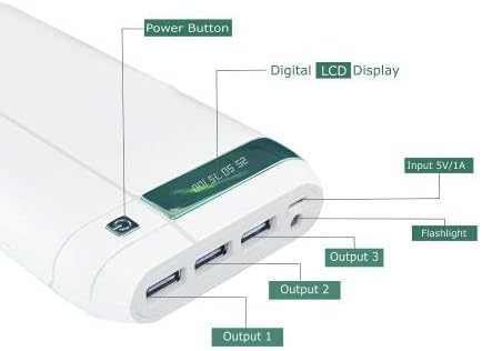 Powerz 12,000 mAh Multi USB Portable Power bank pack