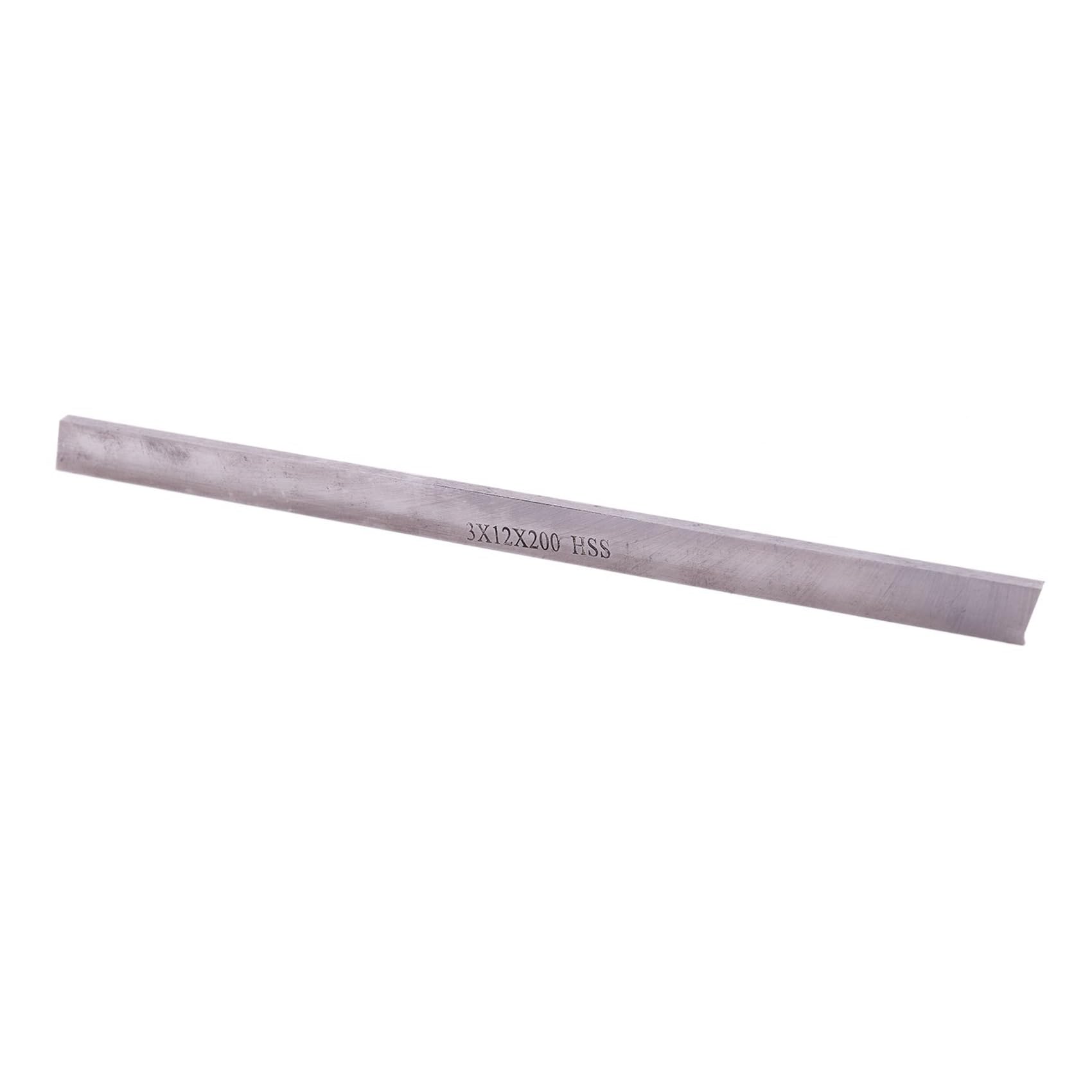 TsoLay 3 cuchillas de acero de alta velocidad de 3 mm x 12 mm x 200 mm, herramienta práctica para torno HSS