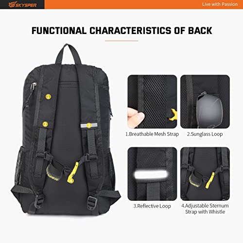 Faltbarer Rucksack von SkySper – Ultraleicht mit 30L und Nassfach