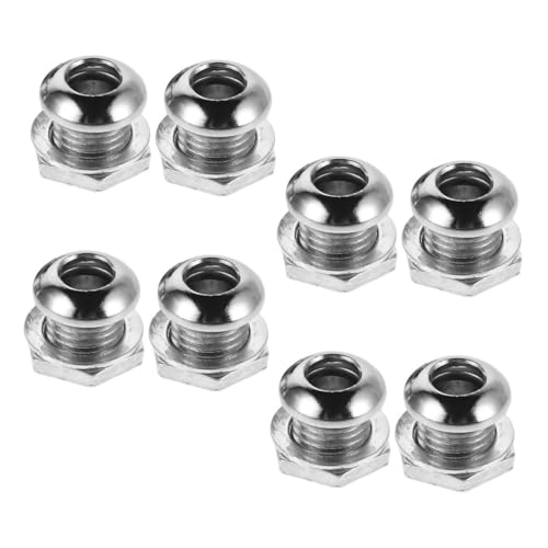 FUNOMOCYA Drum Ventilation Screws Set 8pcs Snare Drum Air Hole Screws Replacement Parts Durable Steel Easy Installation Safe Polished Finish
