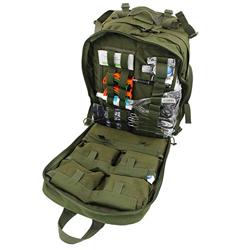 Luminary Stomp Medical Backpack Fully Stocked First Aid Trauma Kit Special Operations Pack Medical Bug Out Bag for EMS/EMT First Responders Preppers (Olive Drab) - Image 3