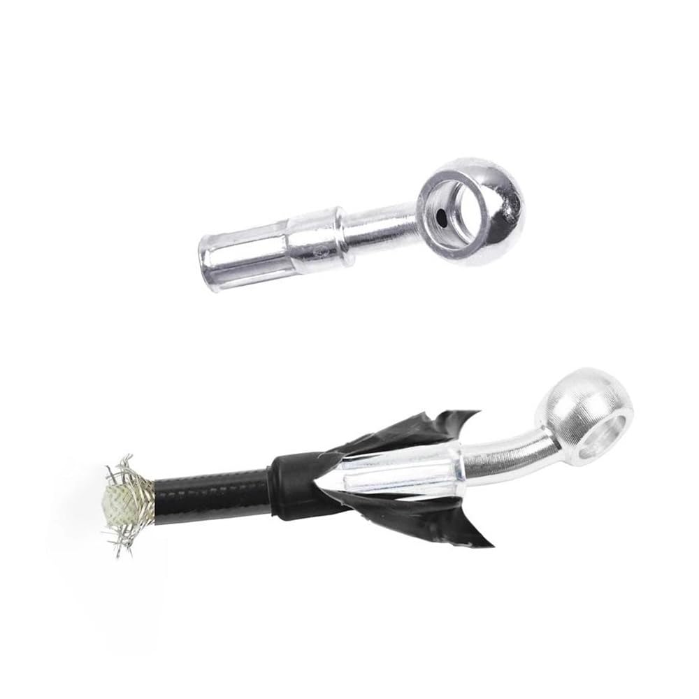 Moto Tubo Freno Linea Tubo Olio DOT Frizione Freno in Acciaio Inossidabile Rinforzato Tubo Freno Intrecciato Moto Bici da Corsa Pitbike Street Bike ATV(1900mm)