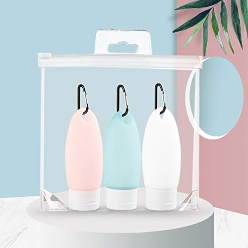 Reiseflaschen aus Silikon von Besylo – nachfüllbare Reisebehälter (3 Stück, 60ml)