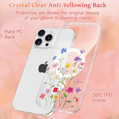 Eviter le jaunissement : coque iPhone 13 Pro Max Magsafe claire rigide - 5