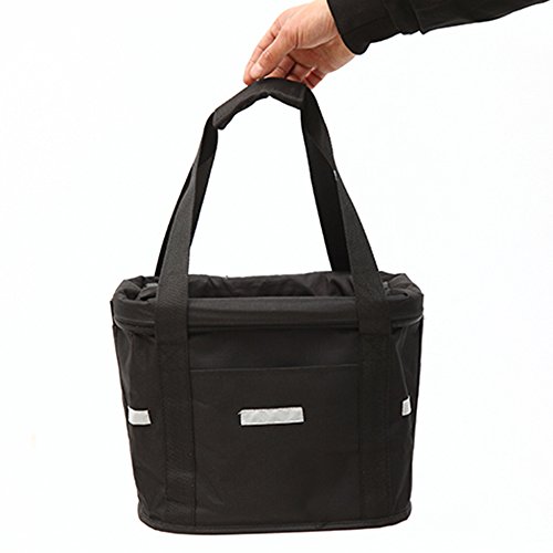 Andoer Cesta de bicicleta removível para ciclismo bicicleta guiador saco de transporte frontal porta