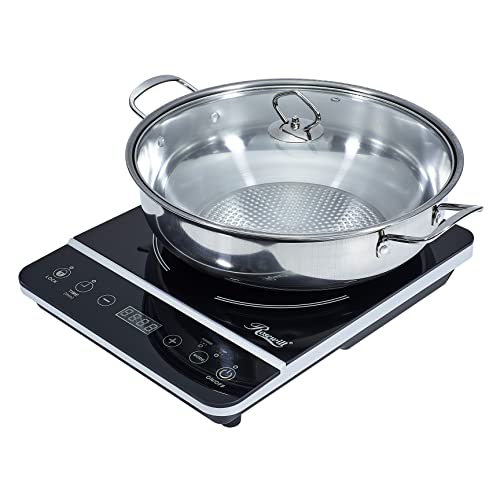 Rosewill Induction Cooker 1800 Watt, Induction Cooktop, Electric Burner with Stainless Steel Pot 10" 3.5 QT 18-8, RHAI-13001 by Rosewill - Used condition - US$45.35