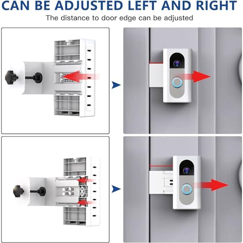 KIMILAR Anti-Theft Video Doorbell Mount Compatible with Ring/Blink Video Doorbell (Not for Blink 2025 ver.), Adjustable Mounting Bracket Accessories for Houses, Apartments, Not for Security Door by KIMILAR - Image 5